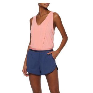 Iris & Ink Small Navy Layered Scuba Shorts Excellent Used Condition